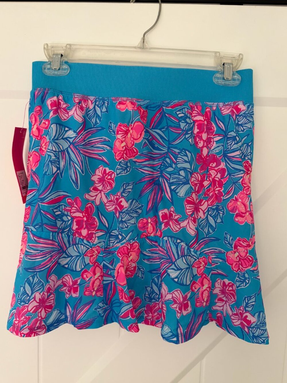 Lilly Pulitzer Luxletic Tropical Floral Ruffle Skort Women's - Picture 2 of 3